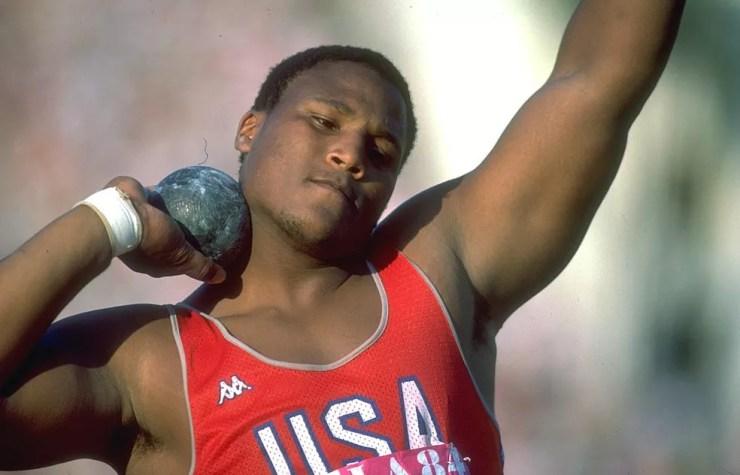Michael Carter em ação nas Olimpíadas de 1984 — Foto: Getty Images