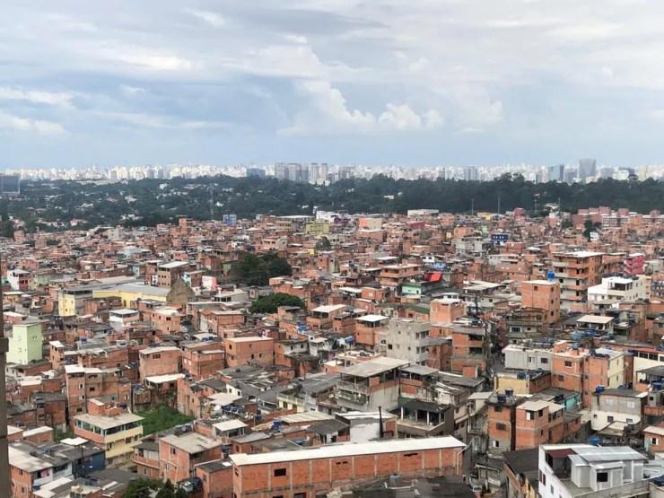 A comunidade de Heliópolis, na Zona Sul da capital paulista.  — Foto: Divulgação/PMSP