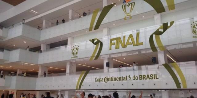 CBF decorou a Arena Corinthians para a final da Copa do Brasil — Foto: Divulgação