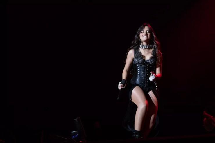 Camila Cabello no Z Festival em SP, neste domingo (14)  — Foto: Celso Tavares/G1