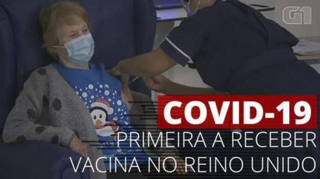 VÍDEO: Idosa britânica é a primeira a receber a vacina contra o novo coronavírus no Reino Unido