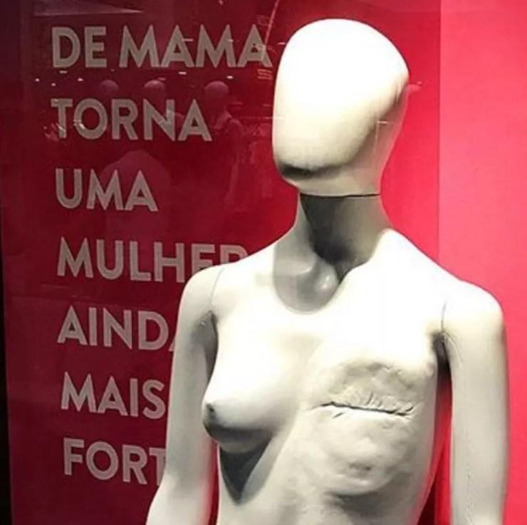 Campanha para conscientizar sobre o câncer de mama foi feita em Rio Preto (Foto: Haryston Sosso/Arquivo Pessoal)
