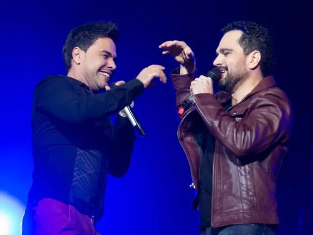 Zezé Di Camargo e Luciano são os embaixadores da Festa do Peão de Barretos 2016 (Foto: Érico Andrade/G1)