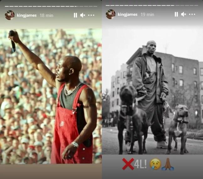 LeBron James homenageia rapper DMX, morto nesta sexta — Foto: Reprodução / Instagram