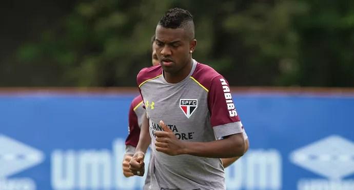 Kelvin São Paulo treino (Foto: Site oficial/São Paulo)