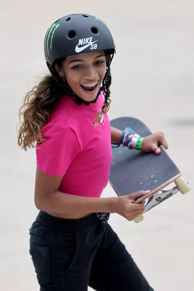 Rayssa Leal é umas das favoritas para medalha no skate — Foto: Sean M. Haffey/Getty Images