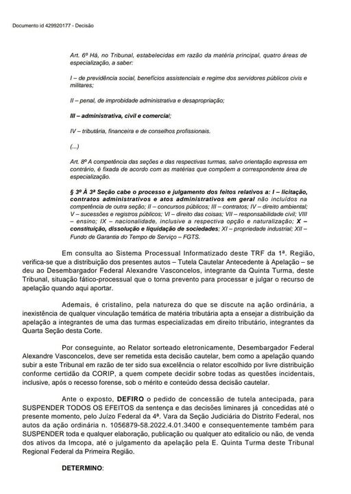 Com uma canetada, Bello derruba todas as decisões do juiz federal Catta Preta, responsável pelo processo