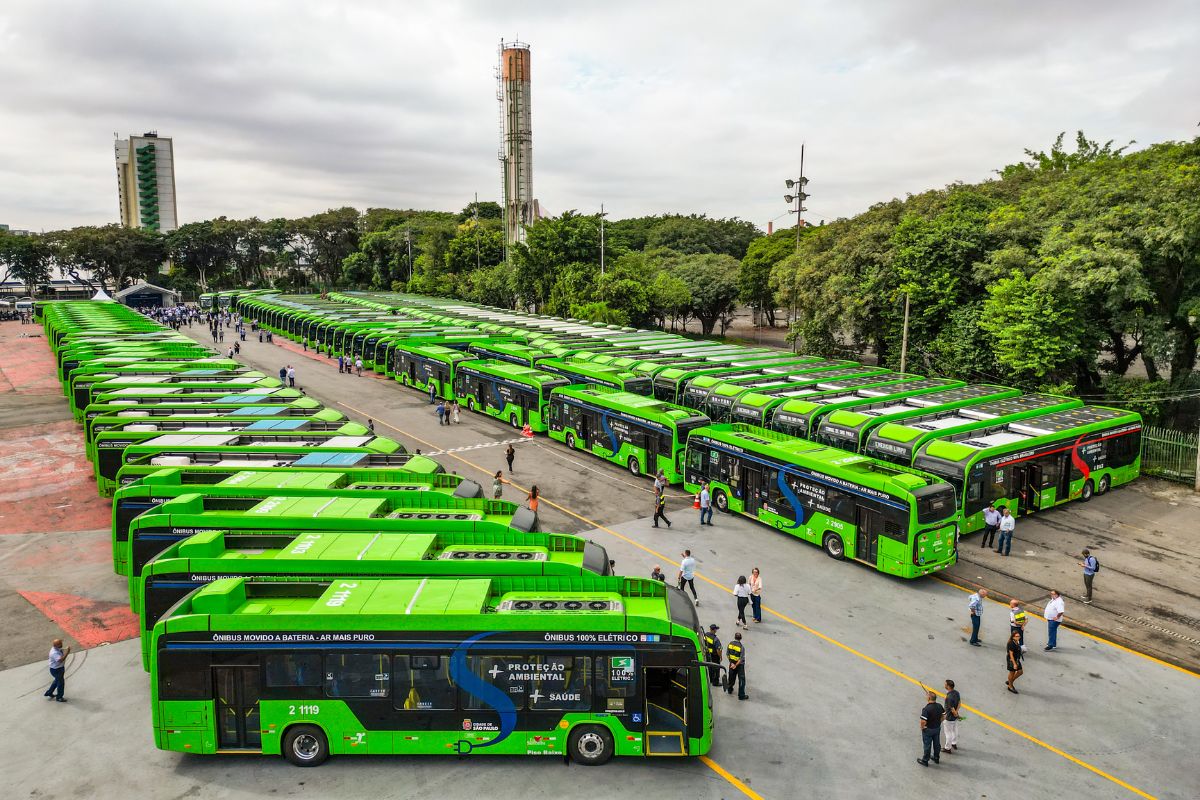 Com 115 novos veículos, São Paulo tem a maior frota de ônibus elétricos do Brasil - Imagem: Divulgação / Edson Lopes Jr. / SECOM