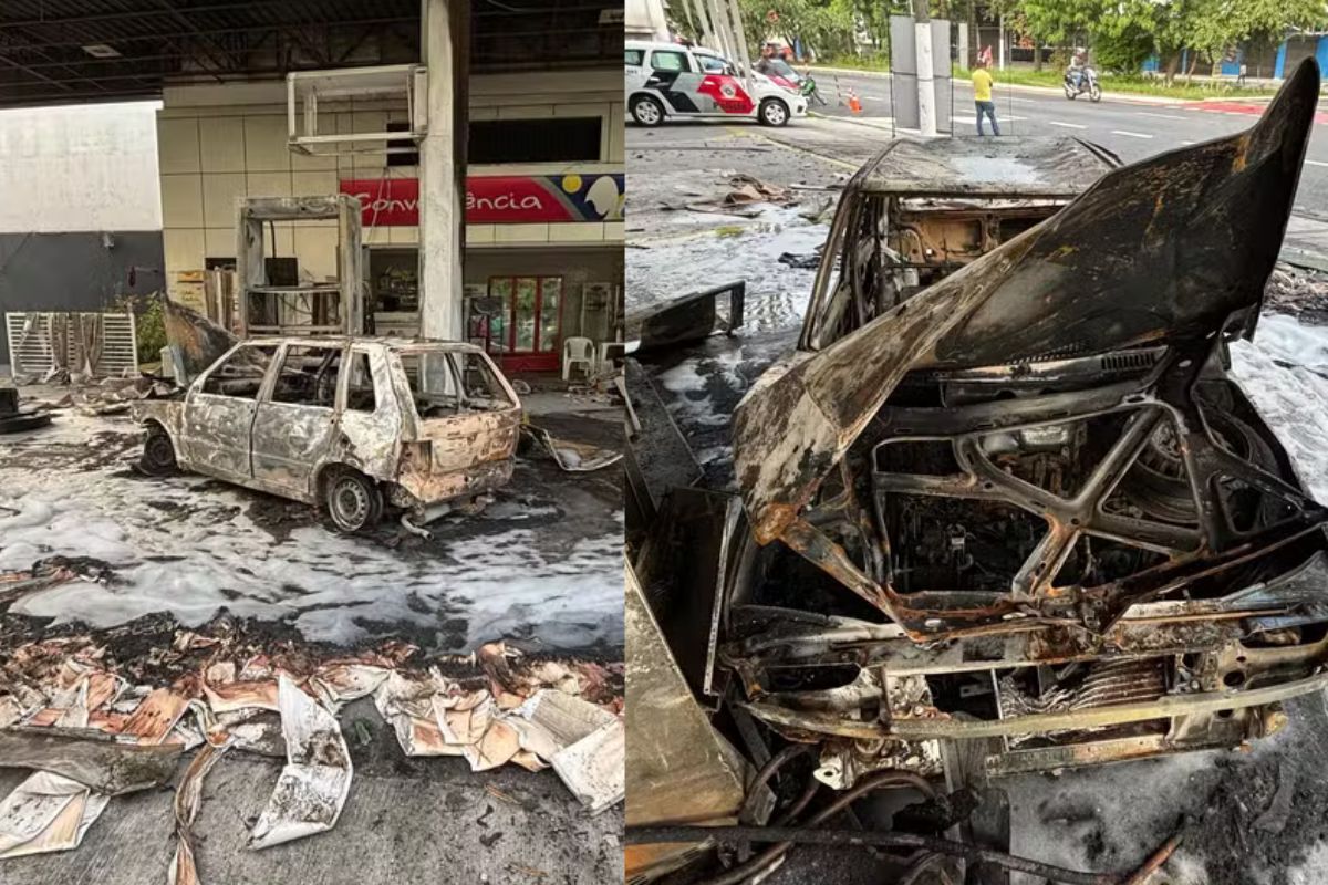 Motorista provoca incêndio em posto de combustíveis na Zona Norte de SP