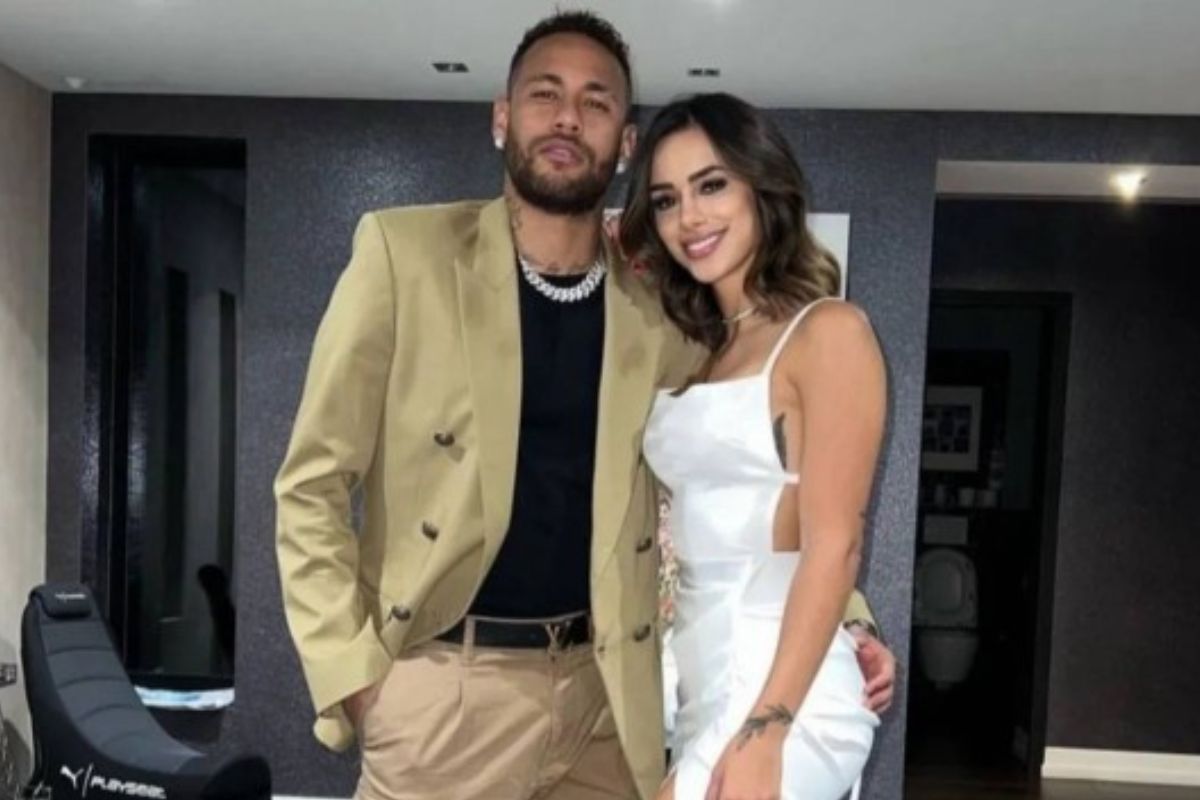 Neymar e Bruna Biancardi. Imagem: reprodução/Twitter @JEsportee