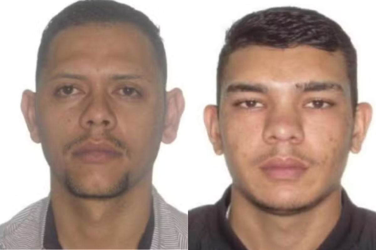 Francisco Rubens  (à esq.), e Jonas Barros de Oliveira, conhecido como 'Gigante'