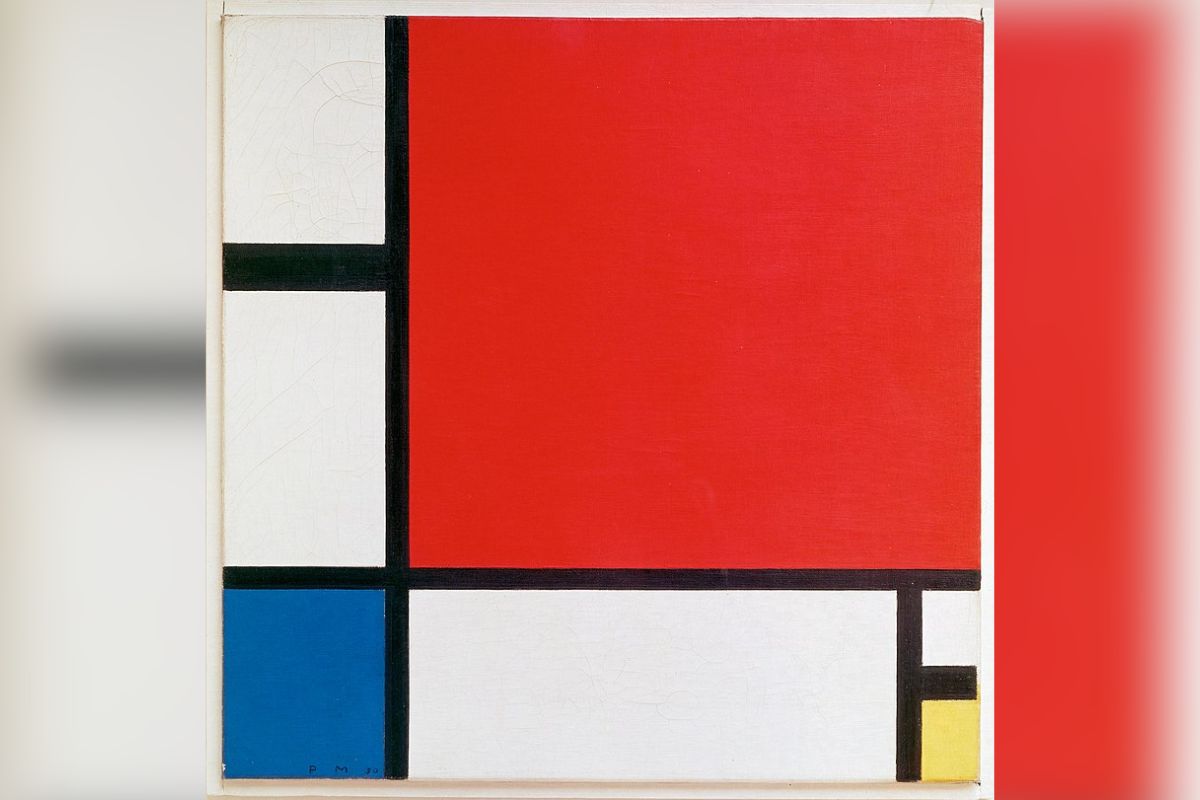 Azul, Vermelho e Amarelo (1930), de Mondrian - Imagem: Reprodução