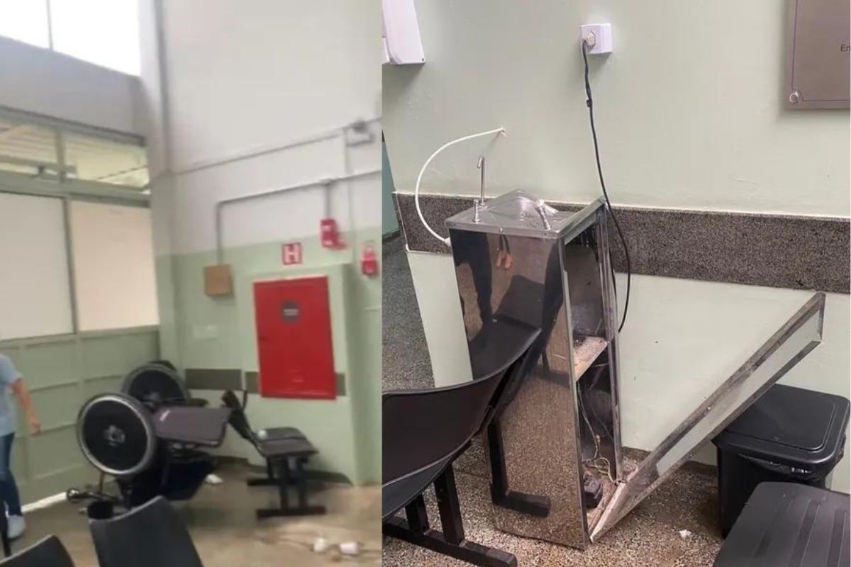 Paciente psiquiátrico causa danos a unidade de saúde mental em São Paulo; veja fotos