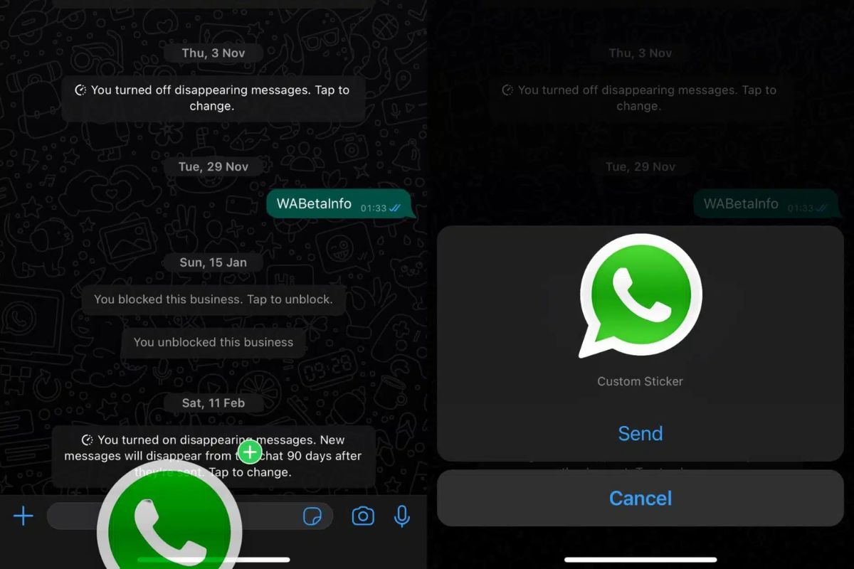 WhatsApp testa nova função. Imagem: reprodução/Yahoo Notícias