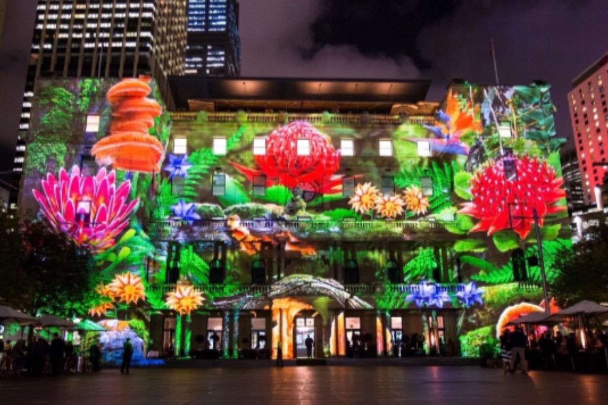 Vivid Sidney – Festival de luzes em Sidney, Austrália (foto contemporânea) - Imagem: Reprodução