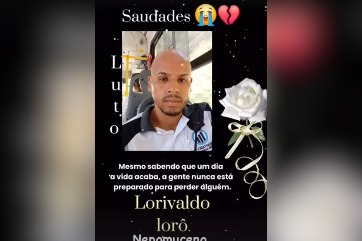 Homenagem de um familiar de Lourivaldo - Imagem: Reprodução / Redes sociais