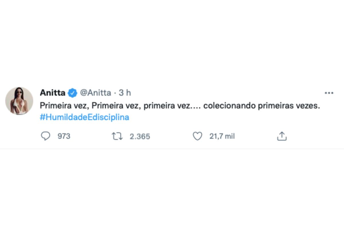 Anitta é a primeira artista solo brasileira indicada ao VMA